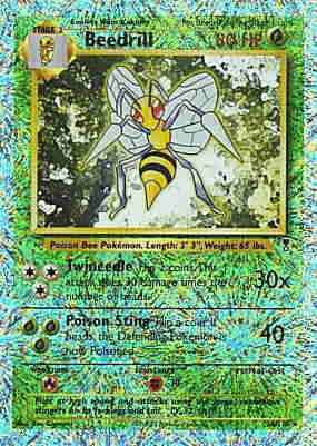 020 / 110 Beedrill rara foil reverse (EN)  -PLAYED-