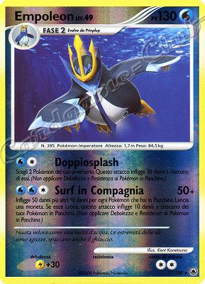 017 / 100 Empoleon LIV.49 rara foil reverse (IT) -NEAR MINT-