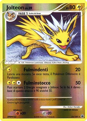 023 / 100 Jolteon LIV.39 rara foil reverse (IT)  -PLAYED-