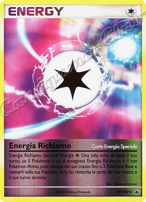 092 / 100 Energia Richiamo non comune foil reverse (IT) -NEAR MINT-