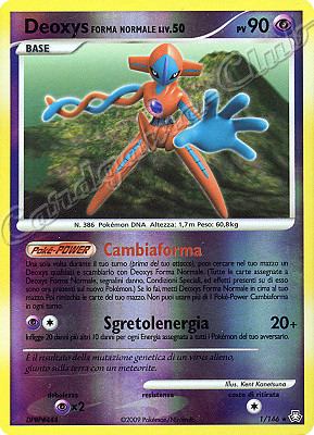 001 / 146 Deoxys Forma Normale LIV.50 rara foil reverse (IT) -NEAR MINT-