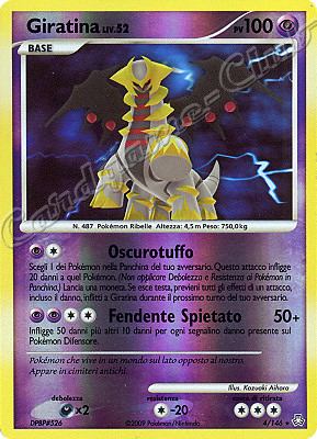 004 / 146 Giratina LIV.52 rara foil reverse (IT) -NEAR MINT-