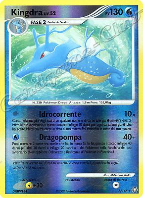 007 / 146 Kingdra LIV.52 rara foil reverse (IT) -NEAR MINT-