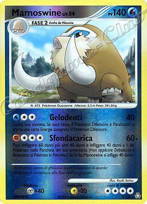 009 / 146 Mamoswine LIV.54 rara foil reverse (IT) -NEAR MINT-