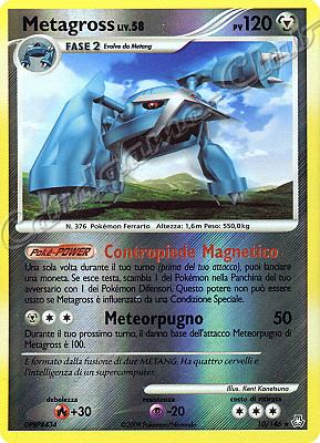 010 / 146 Metagross LIV.58 rara foil reverse (IT) -NEAR MINT-