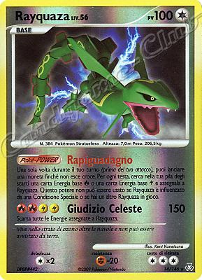 014 / 146 Rayquaza LIV.56 rara foil reverse (IT) -NEAR MINT-