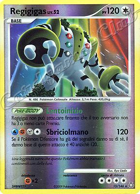 015 / 146 Regigigas LIV.52 rara foil reverse (IT) -NEAR MINT-