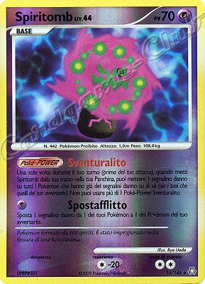 016 / 146 Spiritomb LIV.44 rara foil reverse (IT) -NEAR MINT-