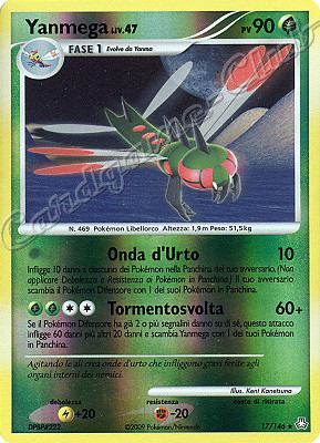 017 / 146 Yanmega LIV.47 rara foil reverse (IT) -NEAR MINT-