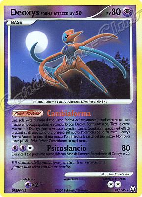 024 / 146 Deoxys Forma Attacco LIV.50 rara foil reverse (IT) -NEAR MINT-