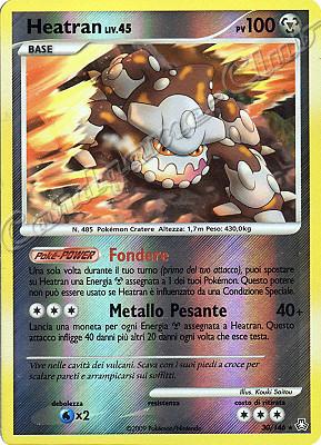 030 / 146 Heatran LIV.45 rara foil reverse (IT) -NEAR MINT-