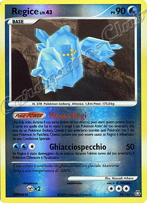036 / 146 Regice LIV.43 rara foil reverse (IT) -NEAR MINT-