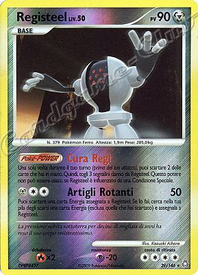 039 / 146 Registeel LIV.50 rara foil reverse (IT) -NEAR MINT-