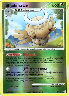 040 / 146 Shedinja LIV.34 rara foil reverse (IT) -NEAR MINT-