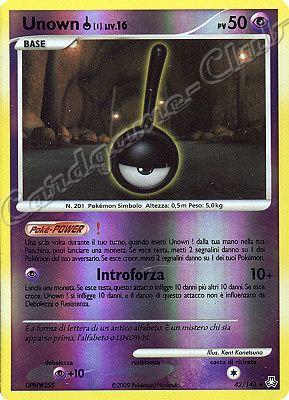 042 / 146 Unown ! LIV.16 rara foil reverse (IT) -NEAR MINT-