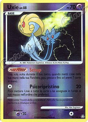 043 / 146 Uxie LIV.55 rara foil reverse (IT) -NEAR MINT-