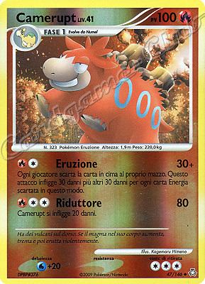 047 / 146 Camerupt LIV.41 non comune foil reverse (IT) -NEAR MINT-