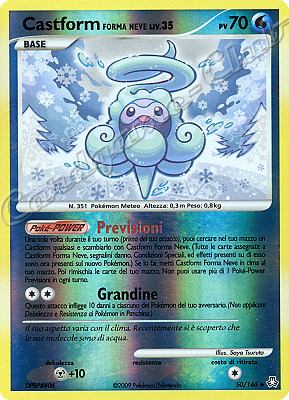 050 / 146 Castform Forma Neve LIV.35 non comune foil reverse (IT) -NEAR MINT-
