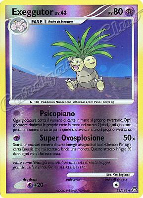 054 / 146 Exeggutor LIV.43 non comune foil reverse (IT) -NEAR MINT-
