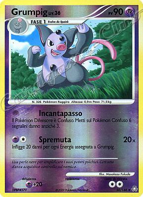 056 / 146 Grumpig LIV.36 non comune foil reverse (IT) -NEAR MINT-