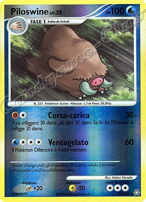 069 / 146 Piloswine LIV.35 non comune foil reverse (IT) -NEAR MINT-