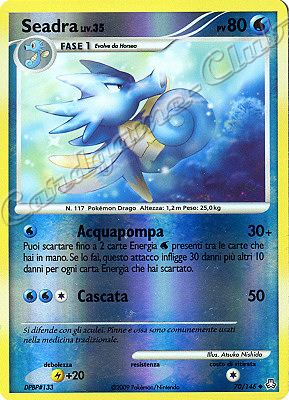 070 / 146 Seadra LIV.35 non comune foil reverse (IT) -NEAR MINT-