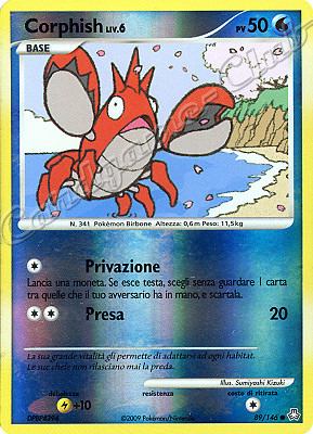 089 / 146 Corphish LIV.6 comune foil reverse (IT) -NEAR MINT-