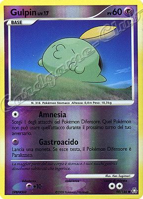 098 / 146 Gulpin LIV.17 comune foil reverse (IT) -NEAR MINT-