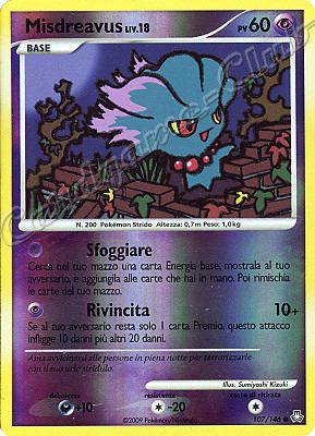 107 / 146 Misdreavus LIV.18 comune foil reverse (IT) -NEAR MINT-