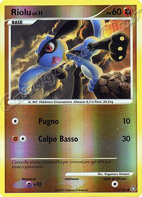 117 / 146 Riolu LIV.11 comune foil reverse (IT) -NEAR MINT-