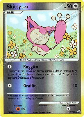 119 / 146 Skitty LIV.14 comune foil reverse (IT) -NEAR MINT-