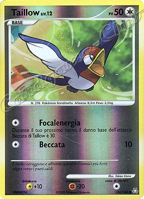 124 / 146 Taillow LIV.12 comune foil reverse (IT) -NEAR MINT-