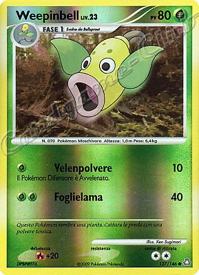 127 / 146 Weepinbell LIV.23 comune foil reverse (IT) -NEAR MINT-