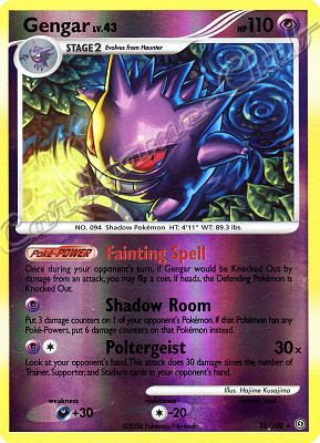 018 / 100 Gengar LV.43 rara foil reverse (EN) -NEAR MINT-