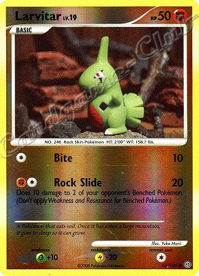 063 / 100 Larvitar LV.19 comune foil reverse (EN) -NEAR MINT-