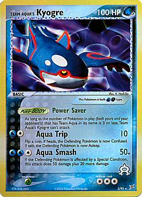 03 / 95 Team Aqua's Kyogre rara foil reverse (EN) -NEAR MINT-