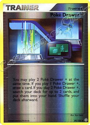 089 / 100 Poke' Drawer + non comune foil reverse (EN) -NEAR MINT-