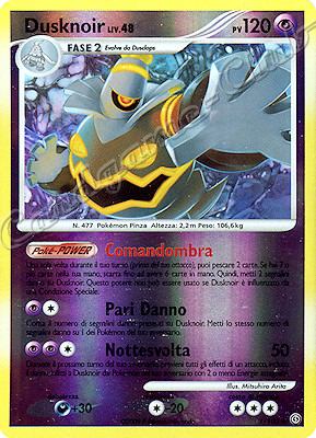 001 / 100 Dusknoir LV.48 rara foil reverse (IT) -NEAR MINT-