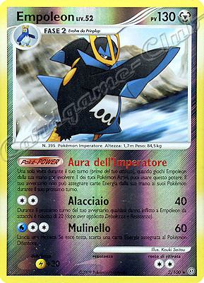 002 / 100 Empoleon LV.52 rara foil reverse (IT) -NEAR MINT-