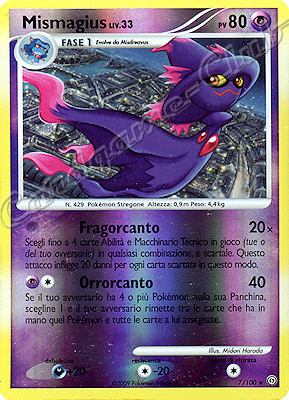 007 / 100 Mismagius LV.33 rara foil reverse (IT) -NEAR MINT-