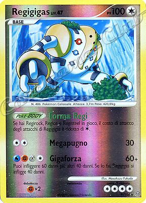 009 / 100 Regigigas LV.47 rara foil reverse (IT) -NEAR MINT-