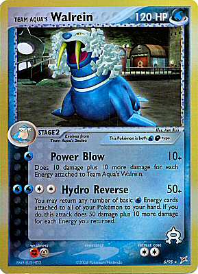 06 / 95 Team Aqua's Walrein rara foil reverse (EN) -NEAR MINT-