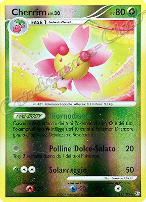 014 / 100 Cherrim LV.30 rara foil reverse (IT) -NEAR MINT-