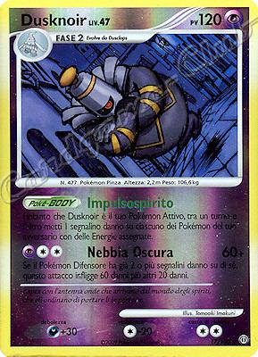 017 / 100 Dusknoir LV.47 rara foil reverse (IT) -NEAR MINT-