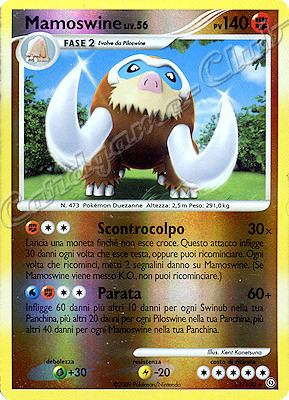 021 / 100 Mamoswine LV.56 rara foil reverse (IT) -NEAR MINT-