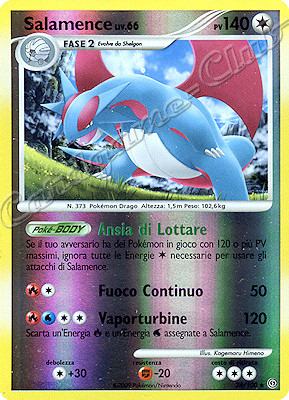 024 / 100 Salamence LV.66 rara foil reverse (IT) -NEAR MINT-