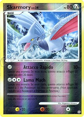 051 / 100 Skarmory LV.34 non comune foil reverse (IT) -NEAR MINT-