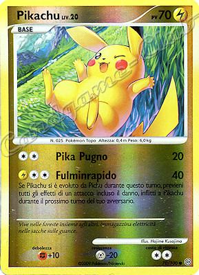 070 / 100 Pikachu LV.20 comune foil reverse (IT) -NEAR MINT-