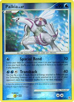 011 / 130 Palkia Lv.67 rara foil reverse (EN) -NEAR MINT-