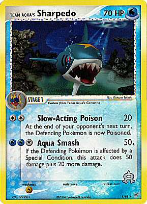 18 / 95 Team Aqua's Sharpedo rara foil reverse (EN) -NEAR MINT-